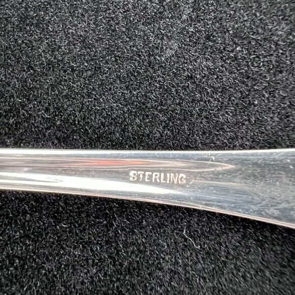 Antique 1900s Weidlich Co. Sterling Silver Small 5.25" Spoon Ladles 35 Grams - Picture 9 of 11